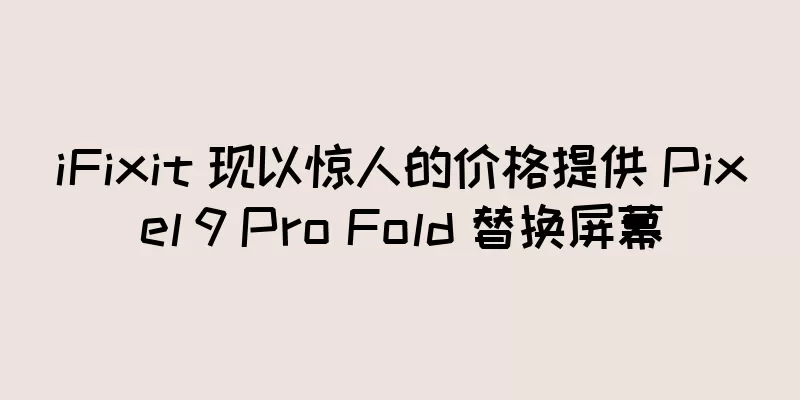 iFixit 现以惊人的价格提供 Pixel 9 Pro Fold 替换屏幕