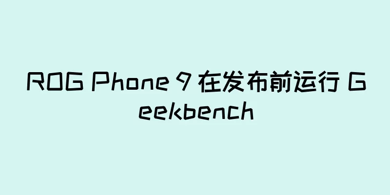 ROG Phone 9 在发布前运行 Geekbench