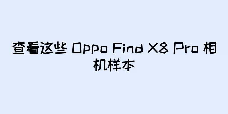 查看这些 Oppo Find X8 Pro 相机样本