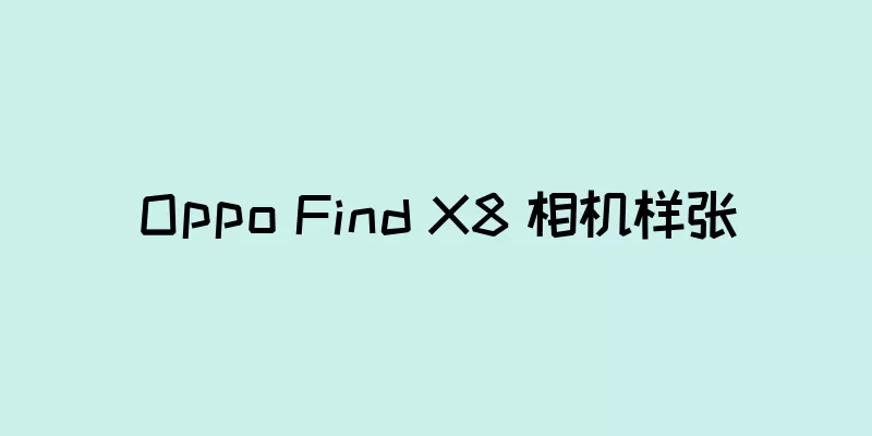 Oppo Find X8 相机样张