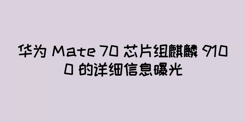华为 Mate 70 芯片组麒麟 9100 的详细信息曝光