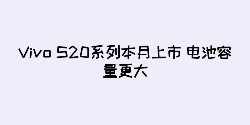 Vivo S20系列本月上市 电池容量更大