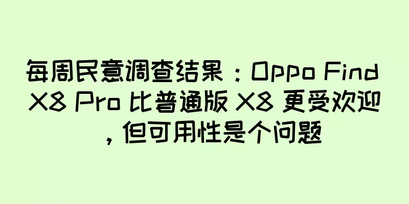 每周民意调查结果：Oppo Find X8 Pro 比普通版 X8 更受欢迎，但可用性是个问题