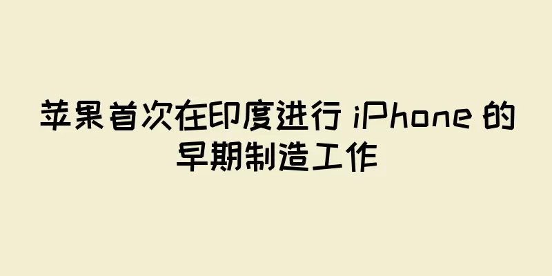 苹果首次在印度进行 iPhone 的早期制造工作