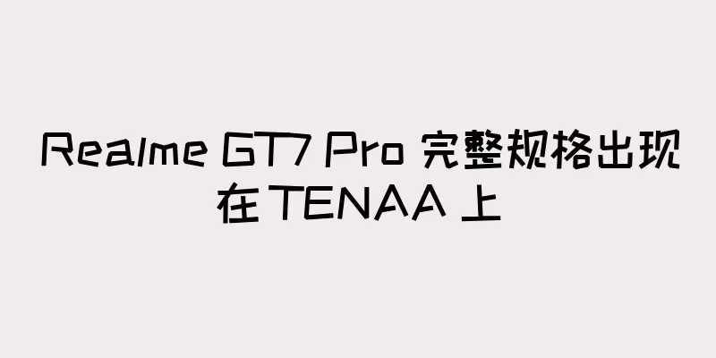 Realme GT7 Pro 完整规格出现在 TENAA 上