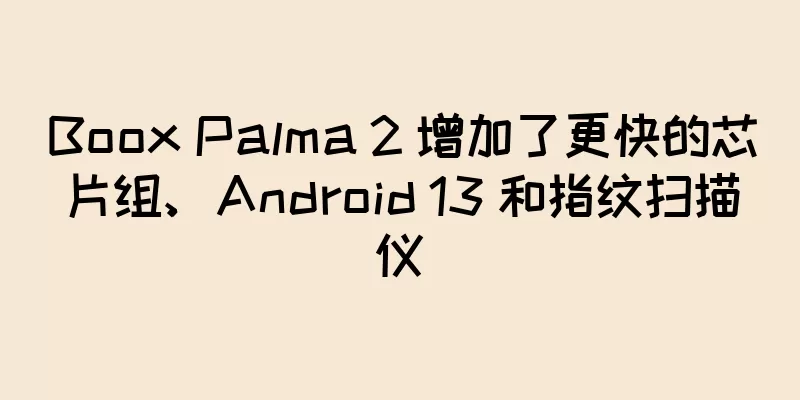 Boox Palma 2 增加了更快的芯片组、Android 13 和指纹扫描仪