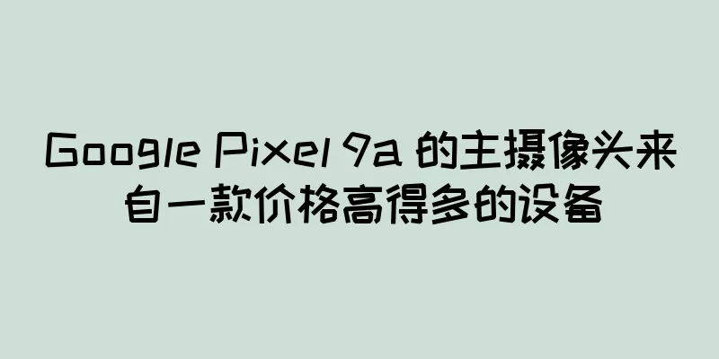 Google Pixel 9a 的主摄像头来自一款价格高得多的设备