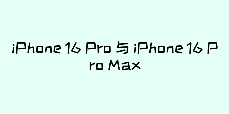iPhone 16 Pro 与 iPhone 16 Pro Max