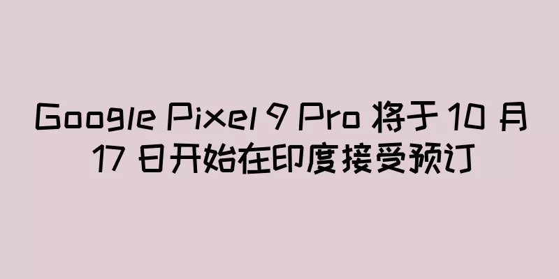 Google Pixel 9 Pro 将于 10 月 17 日开始在印度接受预订