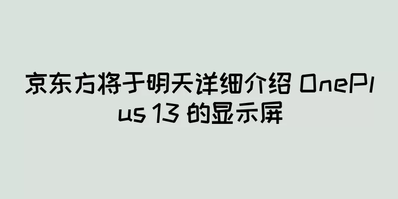 京东方将于明天详细介绍 OnePlus 13 的显示屏