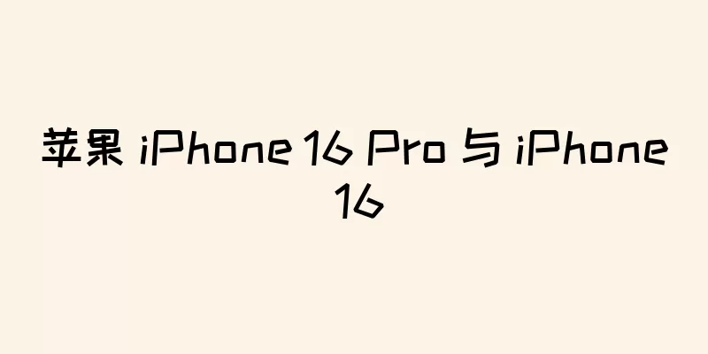 苹果 iPhone 16 Pro 与 iPhone 16