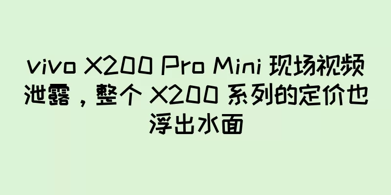 vivo X200 Pro Mini 现场视频泄露，整个 X200 系列的定价也浮出水面