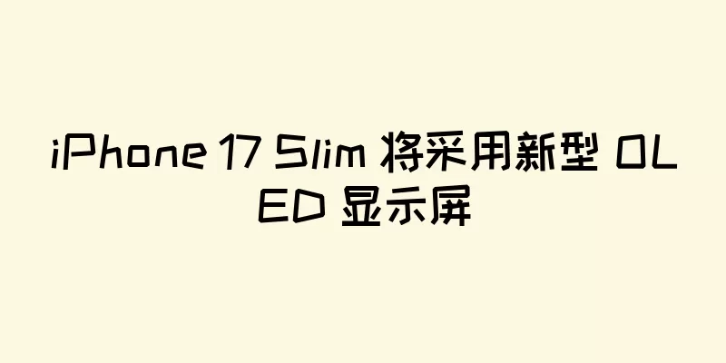 iPhone 17 Slim 将采用新型 OLED 显示屏