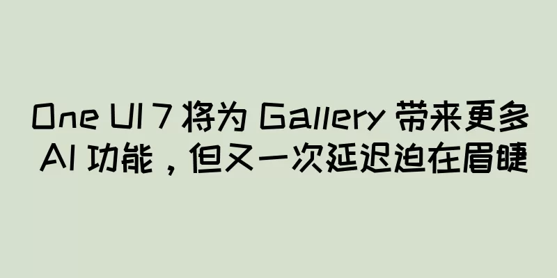 One UI 7 将为 Gallery 带来更多 AI 功能，但又一次延迟迫在眉睫