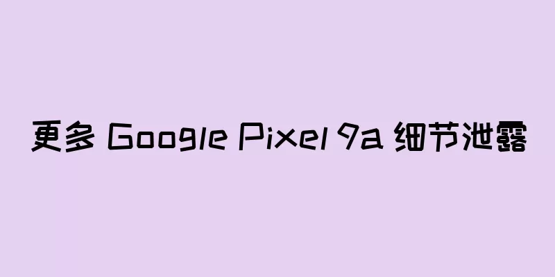 更多 Google Pixel 9a 细节泄露