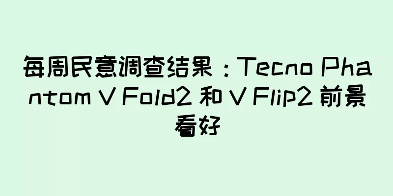每周民意调查结果：Tecno Phantom V Fold2 和 V Flip2 前景看好
