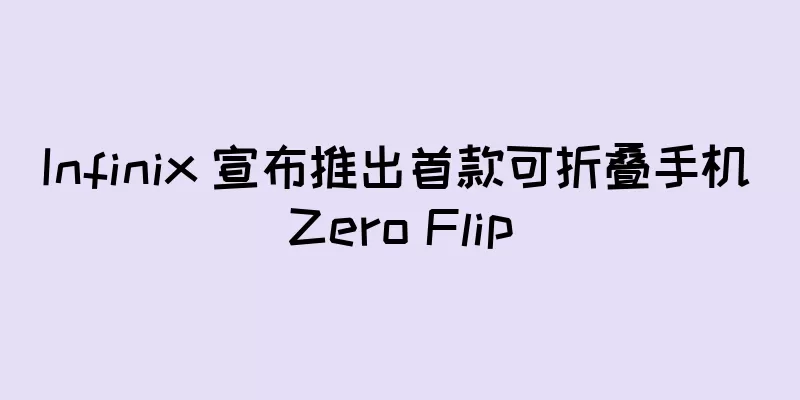 Infinix 宣布推出首款可折叠手机 Zero Flip