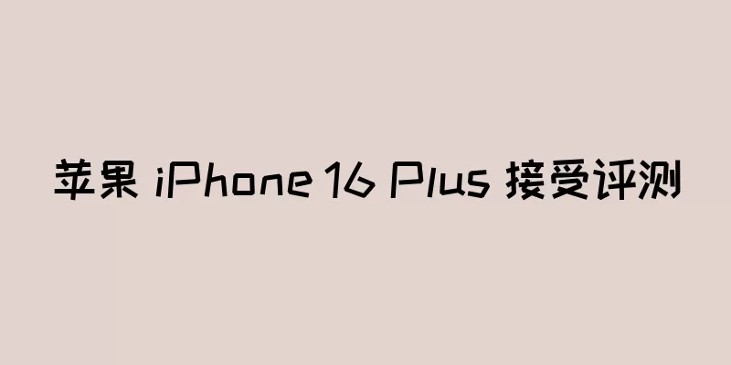 苹果 iPhone 16 Plus 接受评测