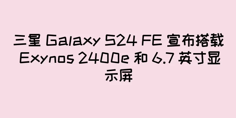 三星 Galaxy S24 FE 宣布搭载 Exynos 2400e 和 6.7 英寸显示屏