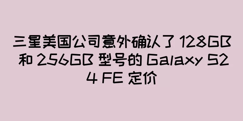 三星美国公司意外确认了 128GB 和 256GB 型号的 Galaxy S24 FE 定价
