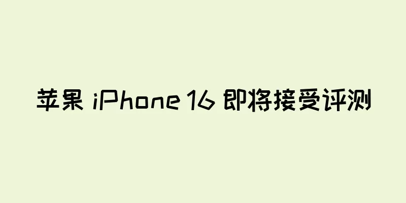 苹果 iPhone 16 即将接受评测