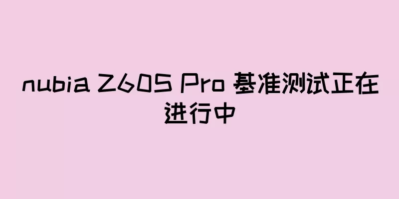 nubia Z60S Pro 基准测试正在进行中