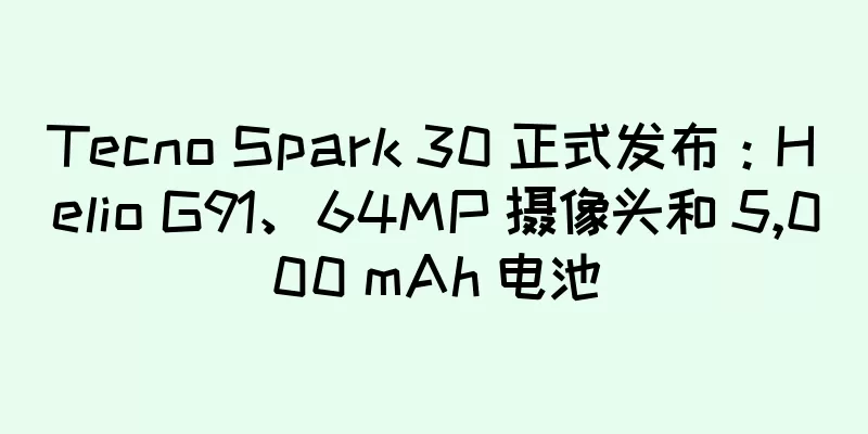 Tecno Spark 30 正式发布：Helio G91、64MP 摄像头和 5,000 mAh 电池