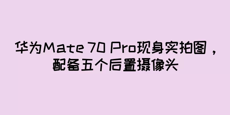 华为Mate 70 Pro现身实拍图，配备五个后置摄像头