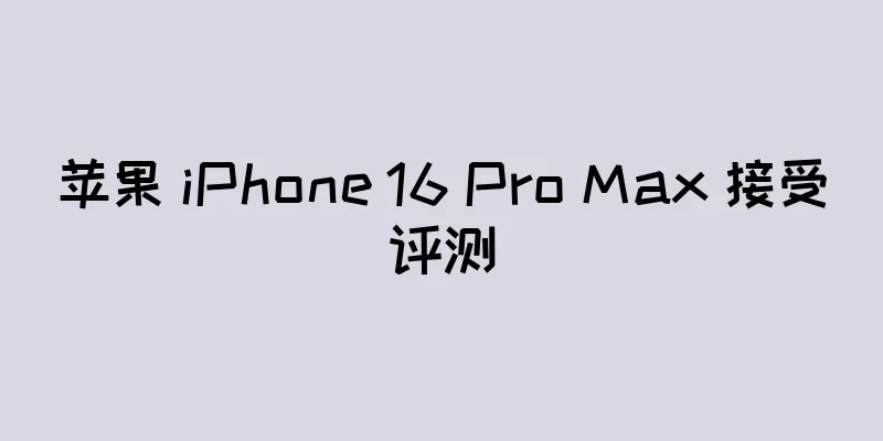 苹果 iPhone 16 Pro Max 接受评测