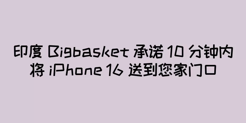 印度 Bigbasket 承诺 10 分钟内将 iPhone 16 送到您家门口