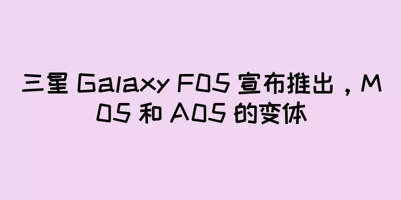 三星 Galaxy F05 宣布推出，M05 和 A05 的变体