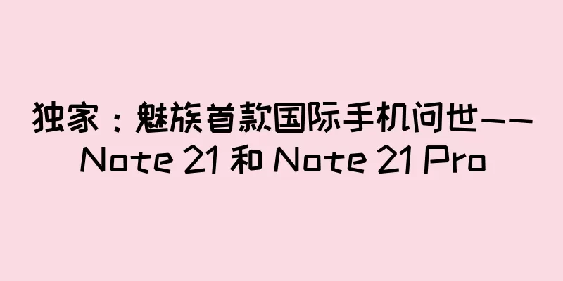 独家：魅族首款国际手机问世——Note 21 和 Note 21 Pro