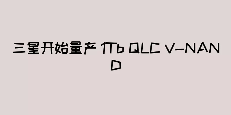 三星开始量产 1Tb QLC V-NAND