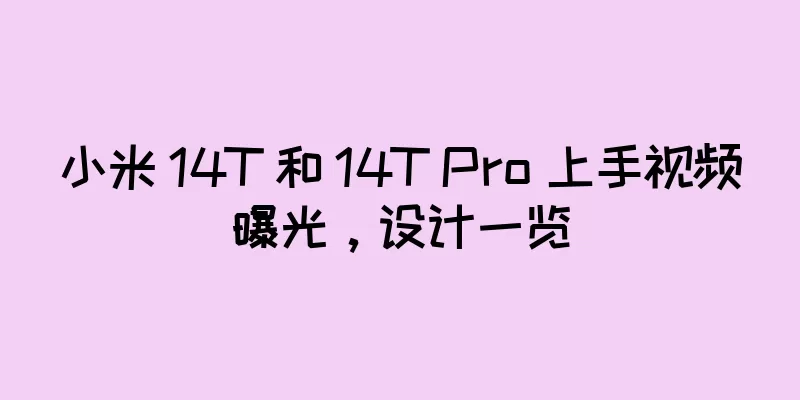 小米 14T 和 14T Pro 上手视频曝光，设计一览